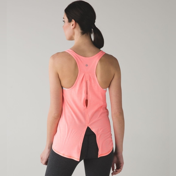 Lululemon Salute the Sun Singlet II Heathered Very Light Flare sz 6 - Picture 1 of 13